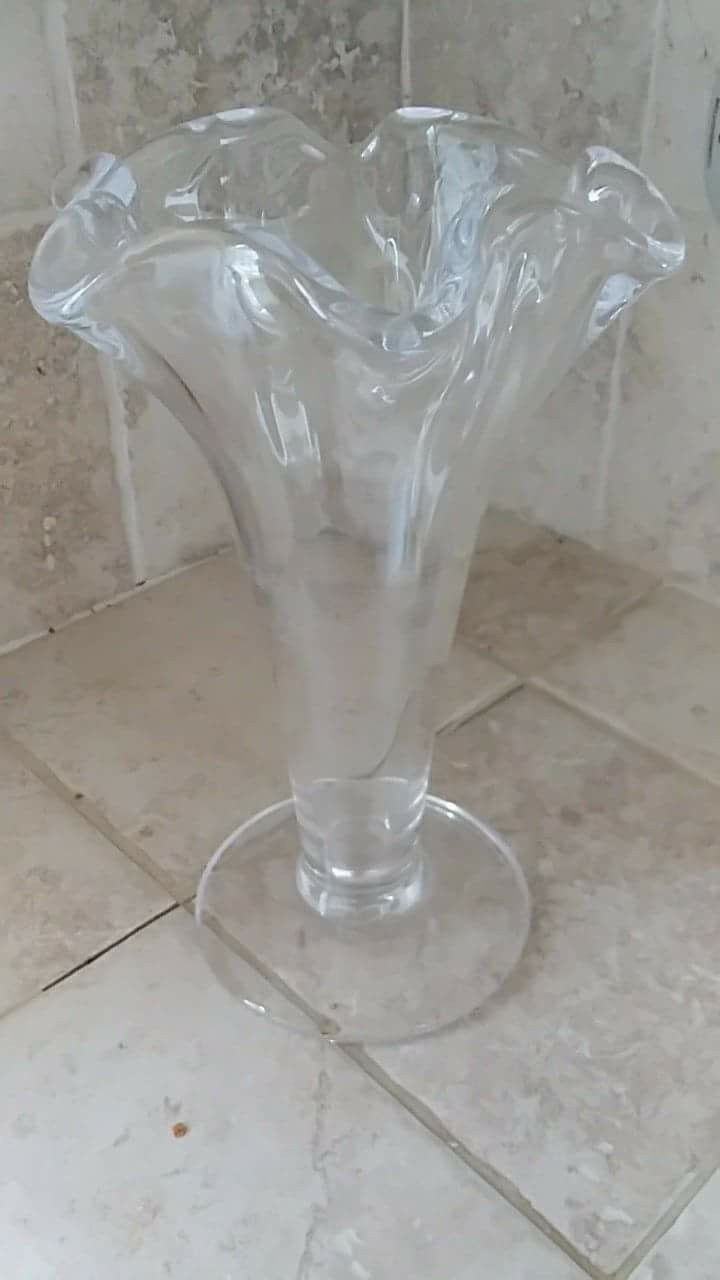 Simon Pearce Ruffled Flute Vase