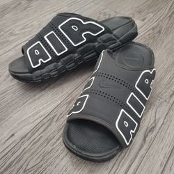 Nike AIR More Uptempo Black Slides