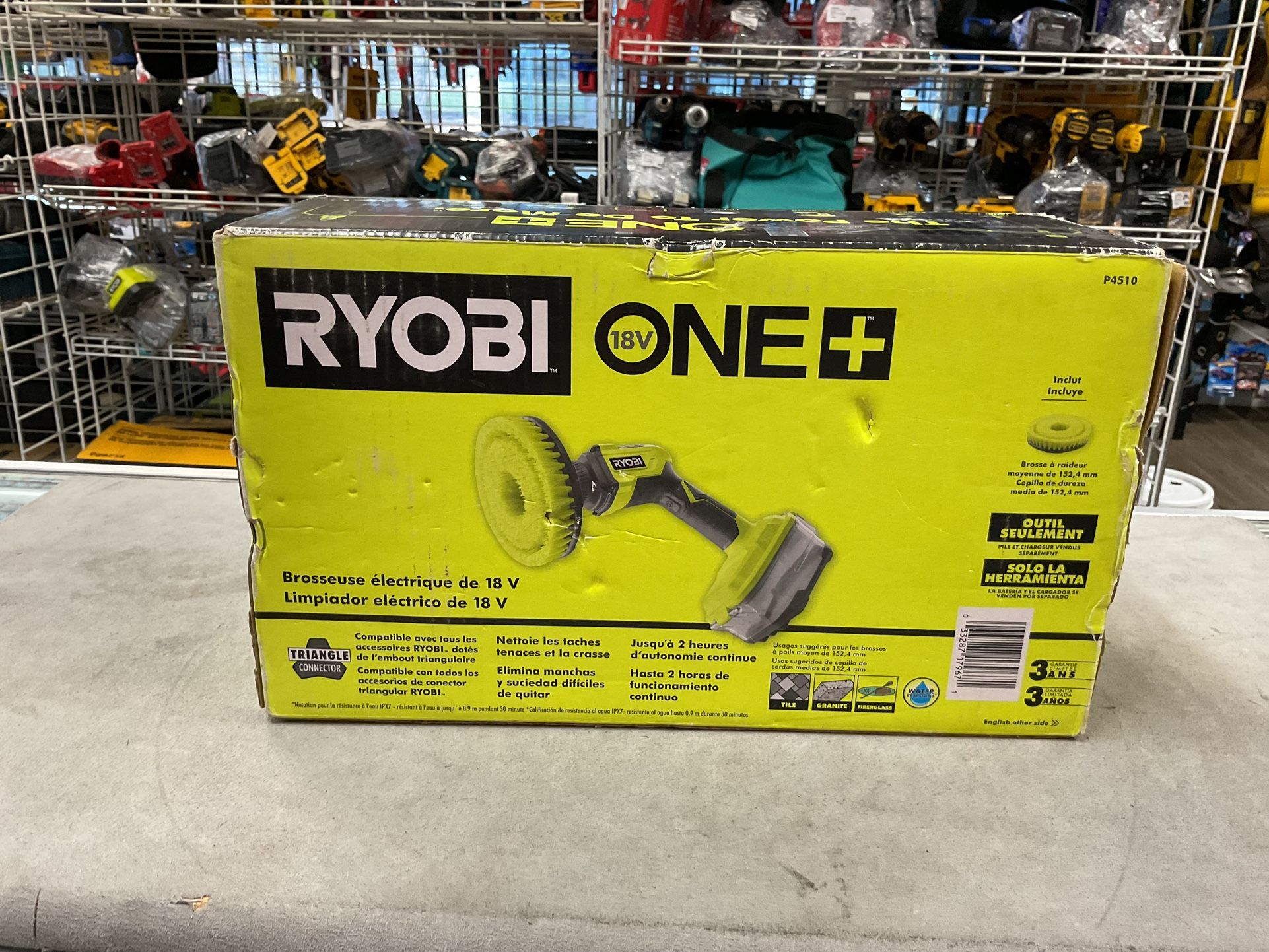  RYOBI ONE+ 18V Cordless VORTEX Power Scrubber (Tool Only)