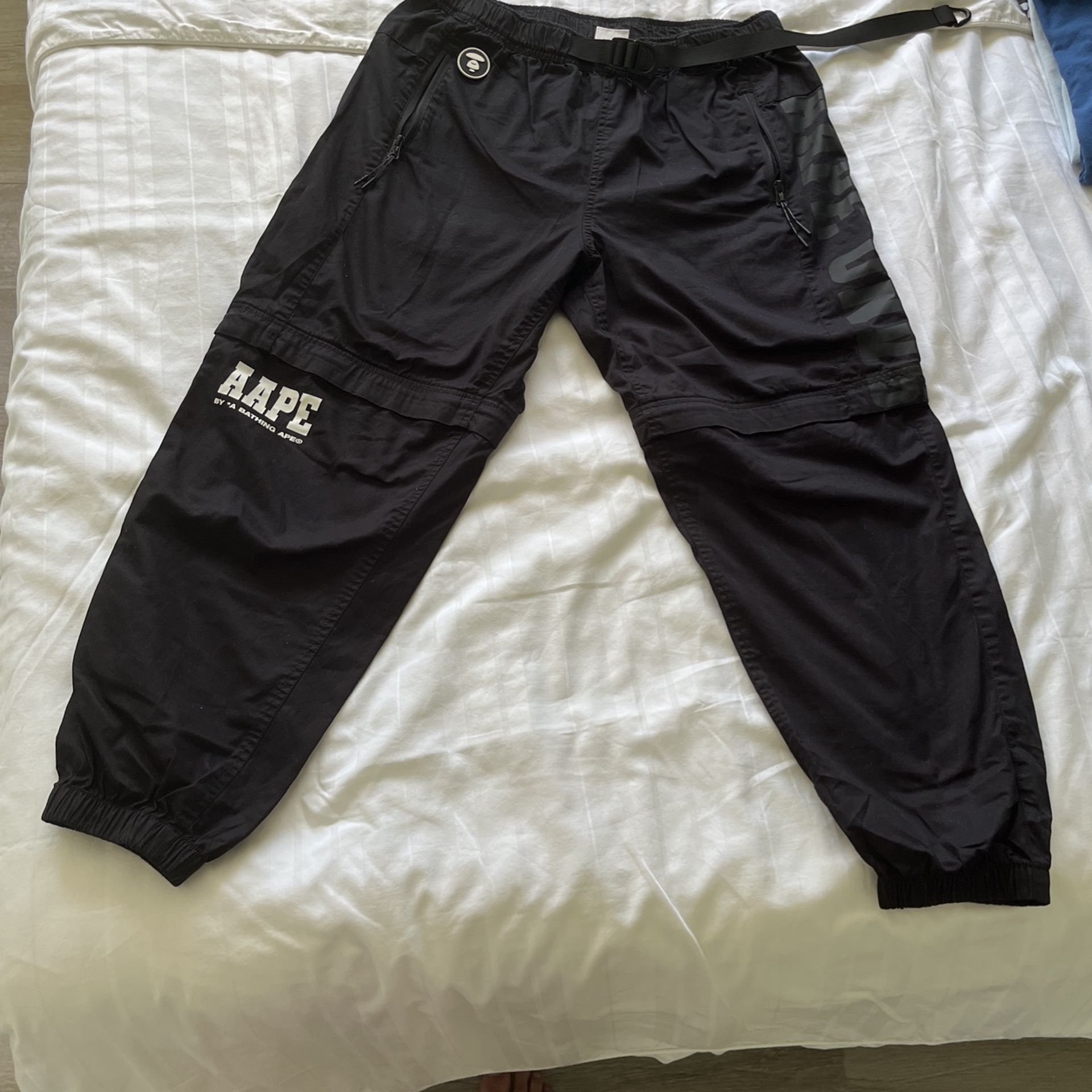 Aape By Bathing Ape Black Joggers 