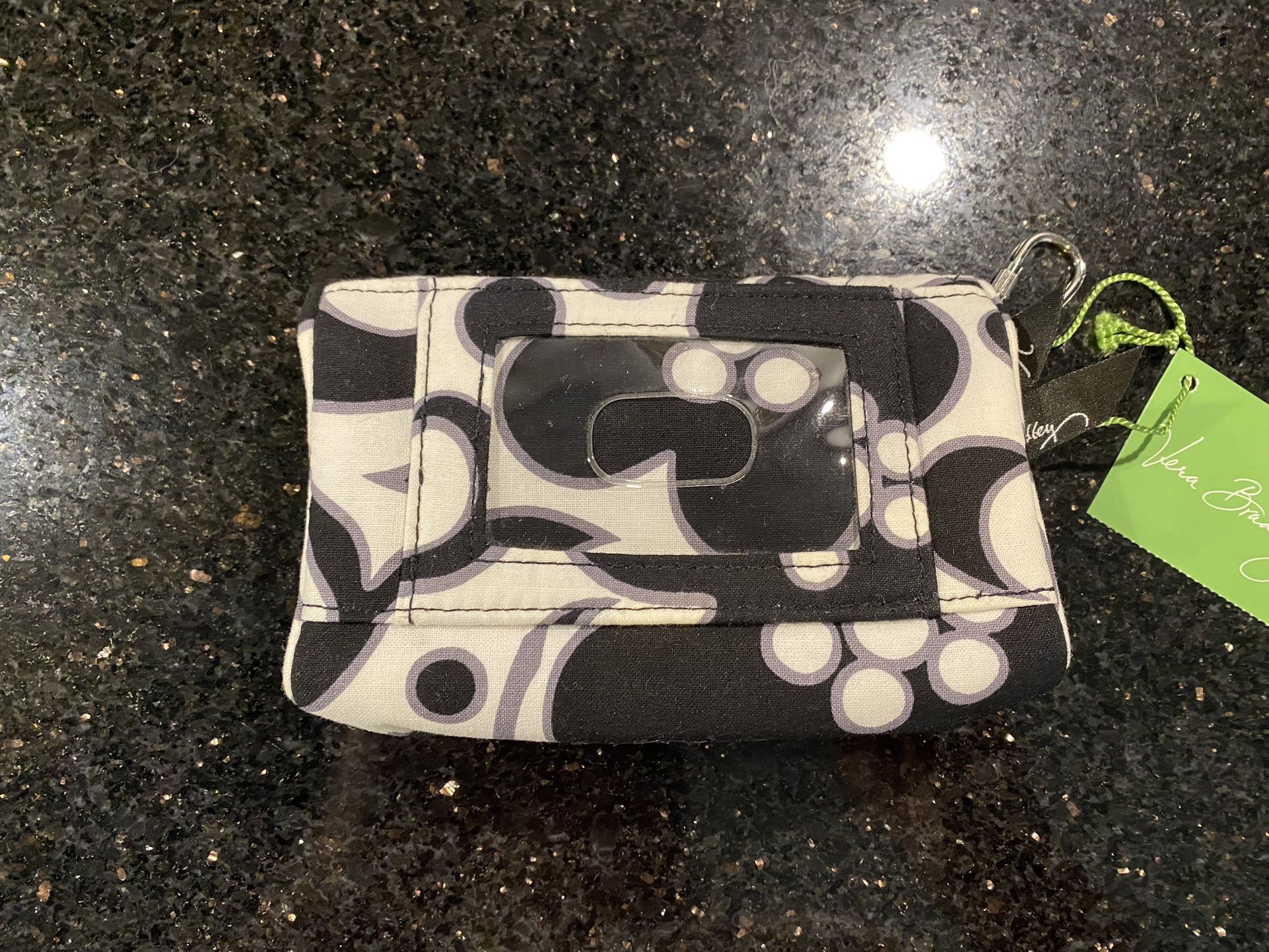 Vera Bradley Black & White Wristlet Wallet
