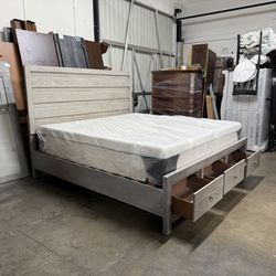 King bed frame and mattress $440