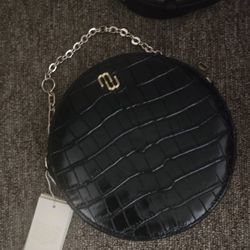 Maje croc embossed shoulder purse