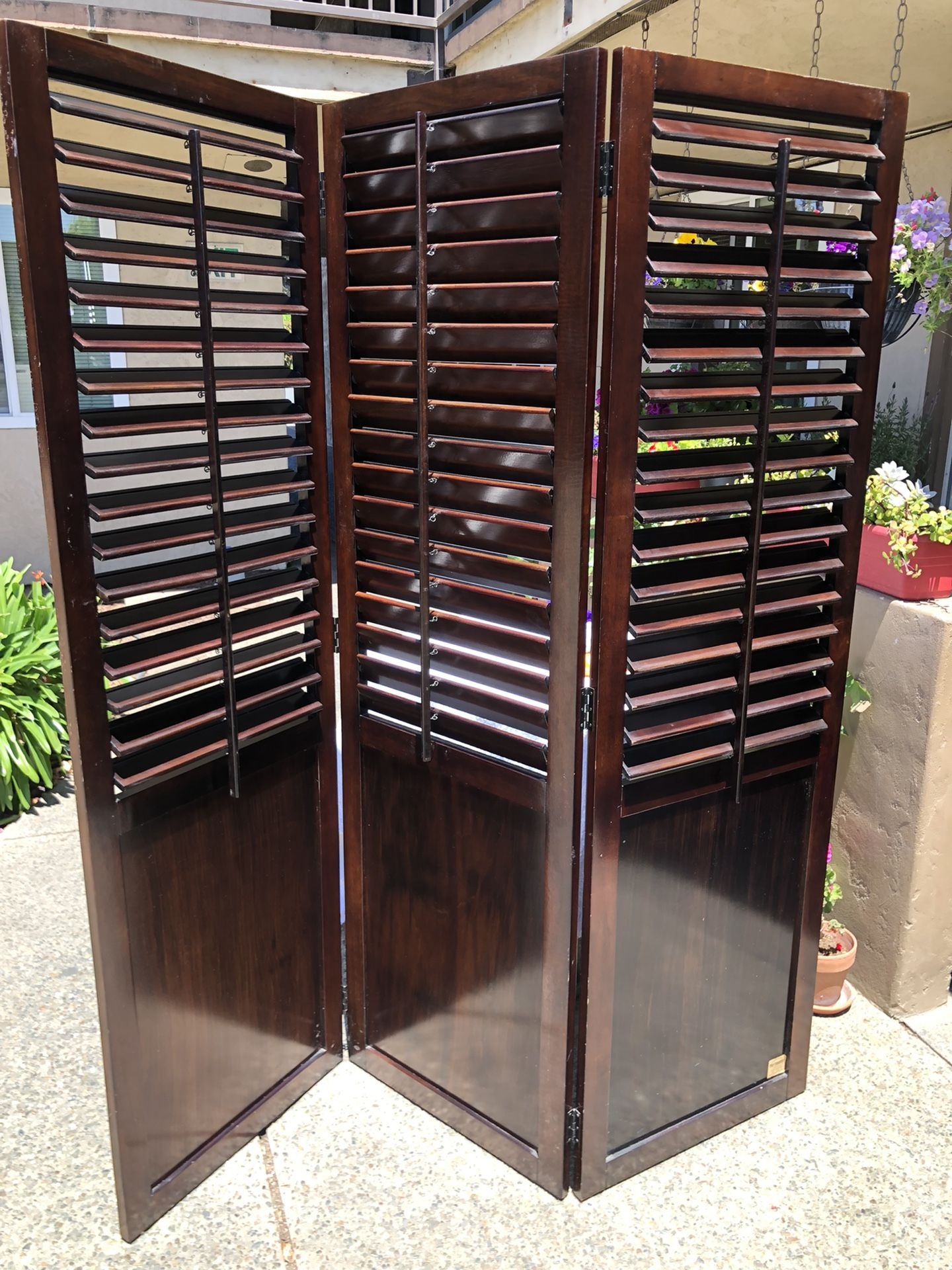 Screen Solid Wood Room Divider