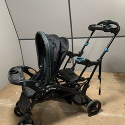 Double Stroller With Toddler Seat
