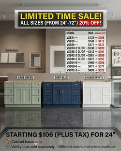 Limited time sale Vanity