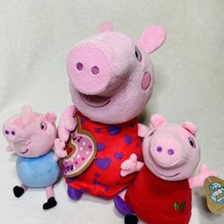 Peppa Pig Plush Toys I Love You George Pig Mini Peppa