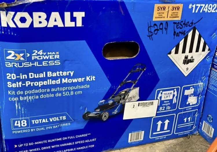 Kobalt 20in Dual Battery Lawn Mower