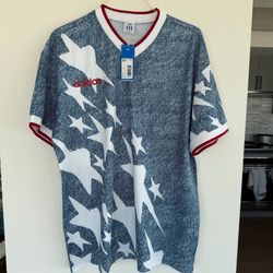 New: XL Adidas USMNT USA World Cup Denim Stars Originals Jersey