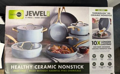 GreenPan Jewel Pro 11-Piece Ceramic Nonstick Cookware Set