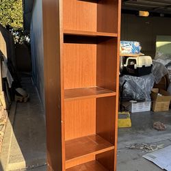 Tall Wooden Bookshelf