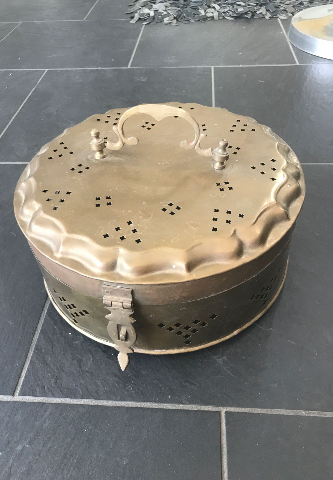 Vintage solid brass box