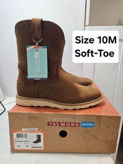 Twixted x soft toe work boots size 10D