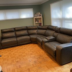 Power Reclining Sectional Couch