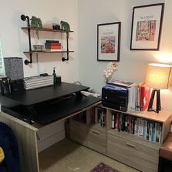 Corner Desk And Cabinet