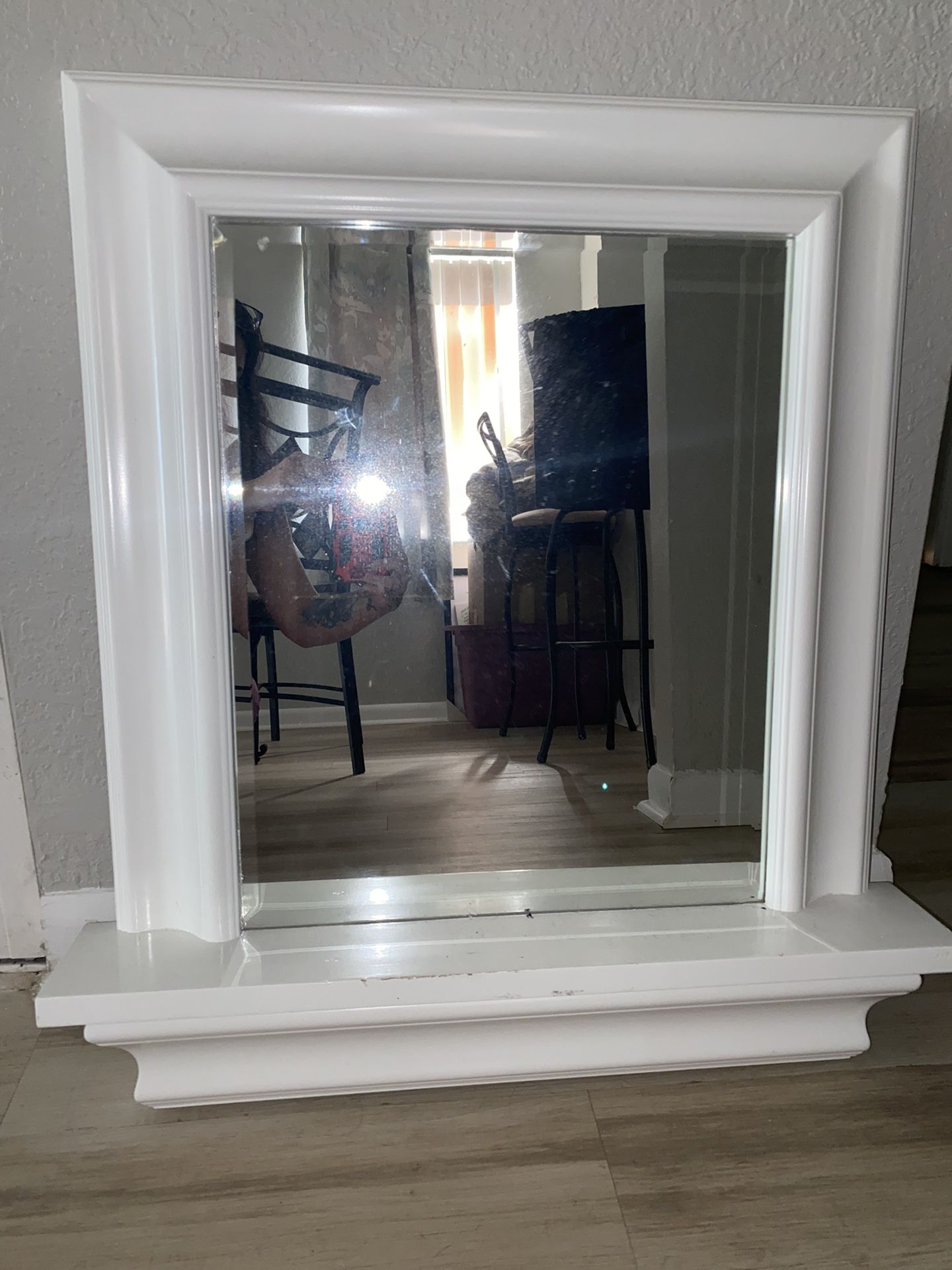 White Vanity Mirror