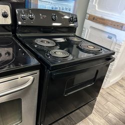 Ge coil top black stove