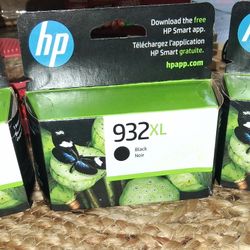 3 X Brand New HP 932XL Ink Cartridges Black 