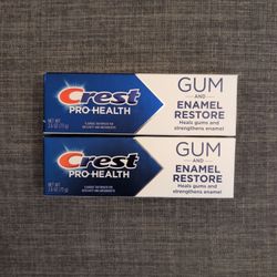 2 Crest Gum Enamel Restore Toothpaste