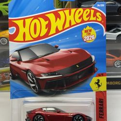 🇮🇹 HOT WHEELS 2025 - Red Ferrari 12Cilindri - Ferrari 94/250 - Die Cast Toy 1:64 