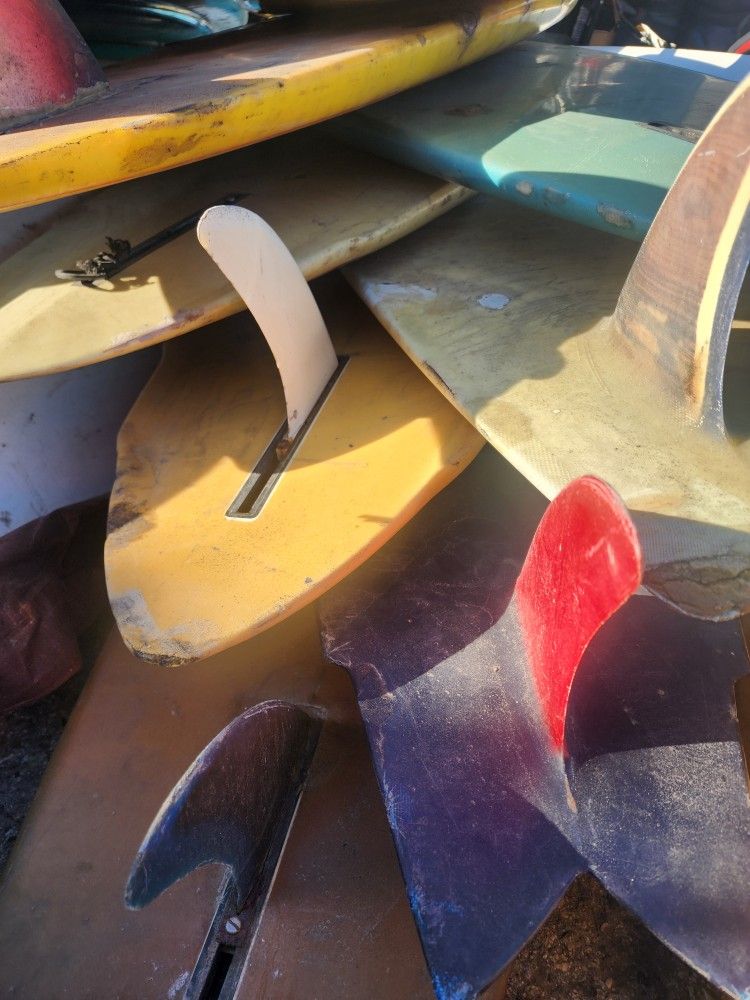 Vintage 1970s Single Fin Surfboards