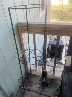 Tall Black Plant Stand