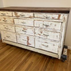Vintage Antique Buffet Sideboard Counter