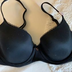 Victoria’s Secret Black BODY BY VICTORIA Lightly Lined Smooth Demi Bra 34D