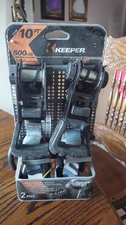 2 pack 500 capacity, 10 ft straps