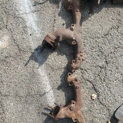 Chevy Small Block V8 Ram Horn Exaust Manifolds Original Gd Condition Set