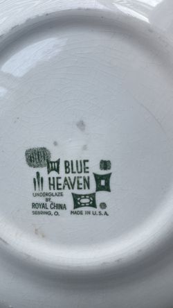 Blue Heaven Plate Set And Bowls