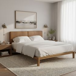 Luum Natural Queen Platform Bed Frame