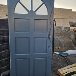 Single Wood Front Door