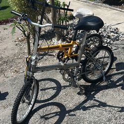 FOLDING BIKES AS IS used $40 each or $70 pair