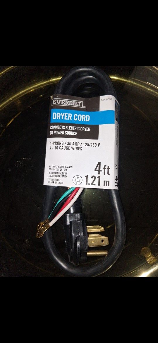 4 Ft 4 Pronge Cord New Condition
