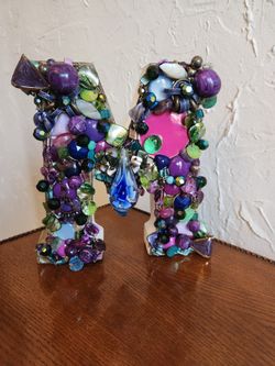 Letter "M" Jewelry Art Desk Art