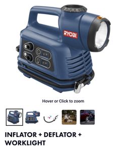 The Ryobi 12-Volt Inflator/Deflator with Flashlight