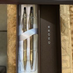 Gold Cross Pen Set 