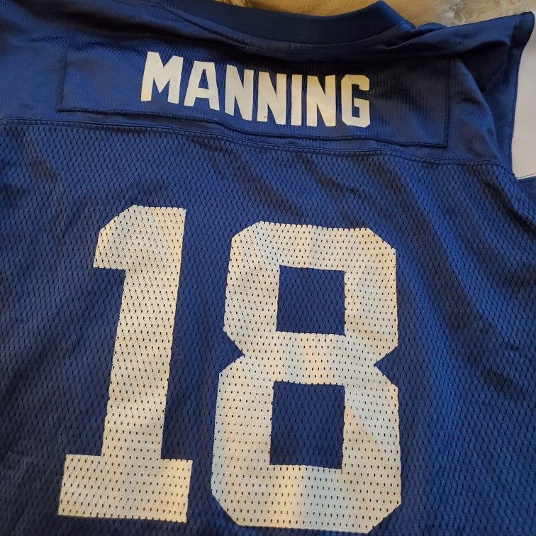 Patton Manning Colts Authentic Jersey Kids Xl Or Adult Small