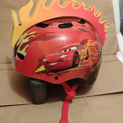 Child Bike Helmet Disney CARS 3D Flamehawk
