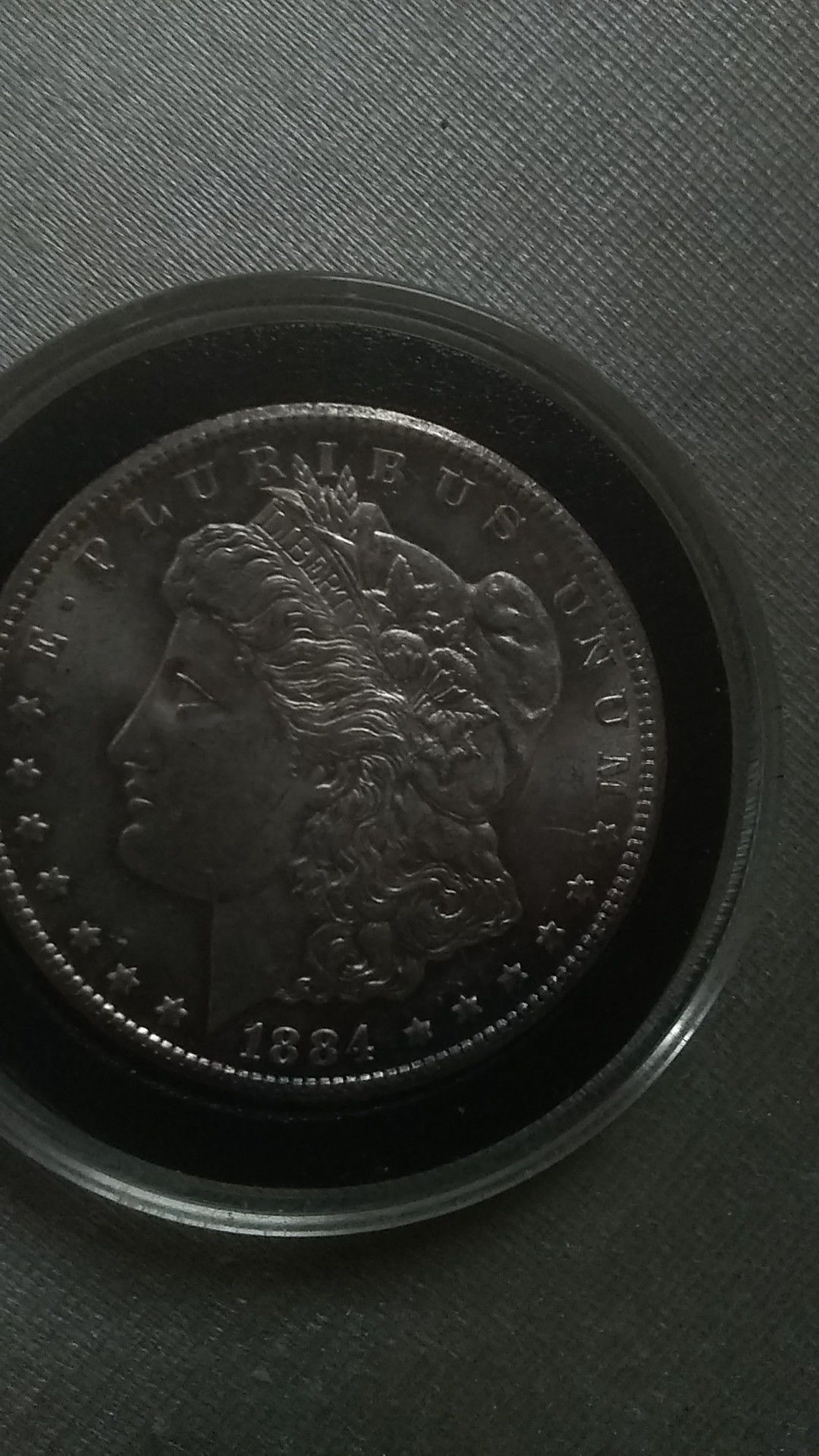 1884 Carson City Morgan silver dollar. Ms63