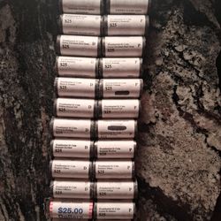 Uncirculated presidential $1 coin rolls of 25