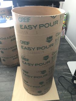 Two 16 Round Sono Tubes 40 inches tall and 34 3/4 tall