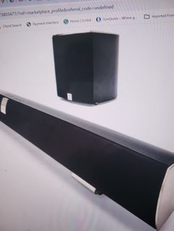 Vizio 39 Inch VSB21OWS Soundbar With Large Wireless Subwoofer 