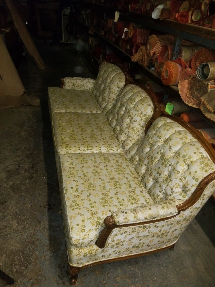 Vintage Drome Furniture Floral Couch