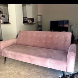 Pink futon 
