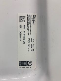 Whirlpool washer