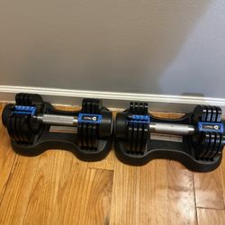 LifePro 5-in-1 Adjustable Dumbbells – 25 lb Pair (Lightly Used) 