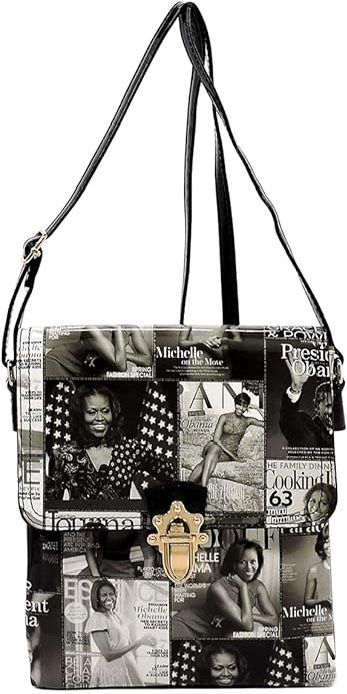 AMY & JOEY BRAND CROSS BODY BAG - Obama’s - Collage Bag - LIKE NEW- $20.00