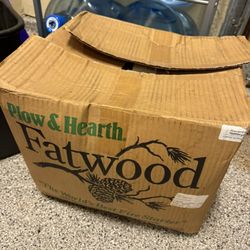  Plow & Hearth Fatwood Kindling – Full Box of Natural Fire Starter